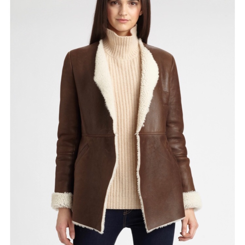 Theory Orphea shearling coat